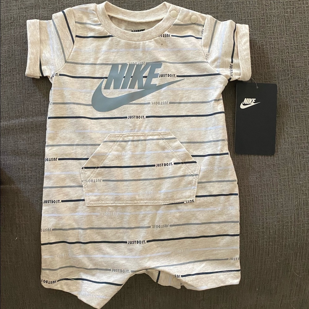 NWT Nike 3 Month Old Striped Romper